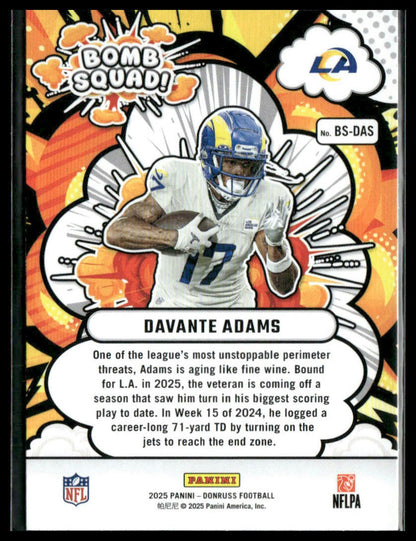 2025 Donruss Davante Adams Bomb Squad #BS-DAS