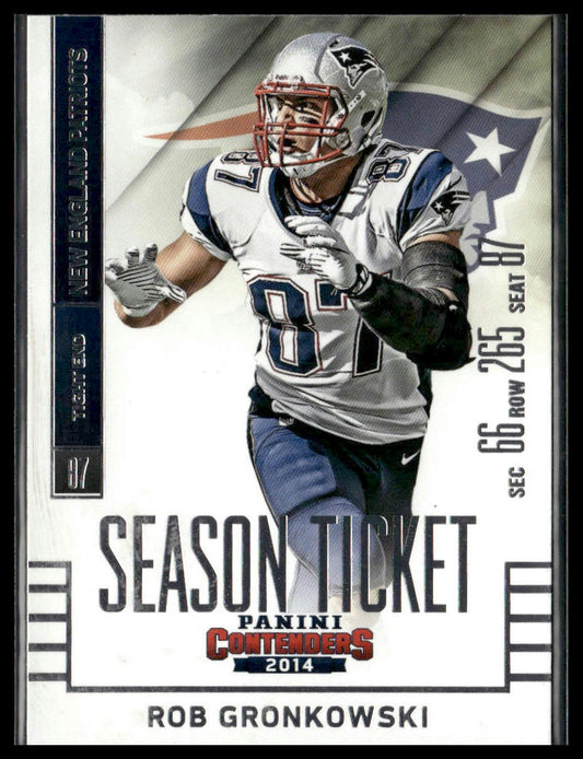 2014 Panini Contenders Rob Gronkowski #68