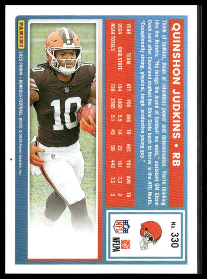 2025 Donruss Quinshon Judkins Rookie #330