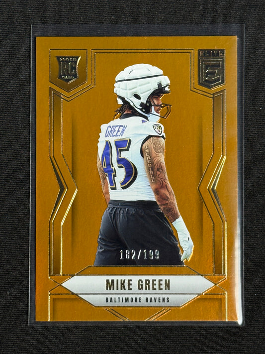 2025 Donruss Elite Mike Green Rookie Orange #/199 #189