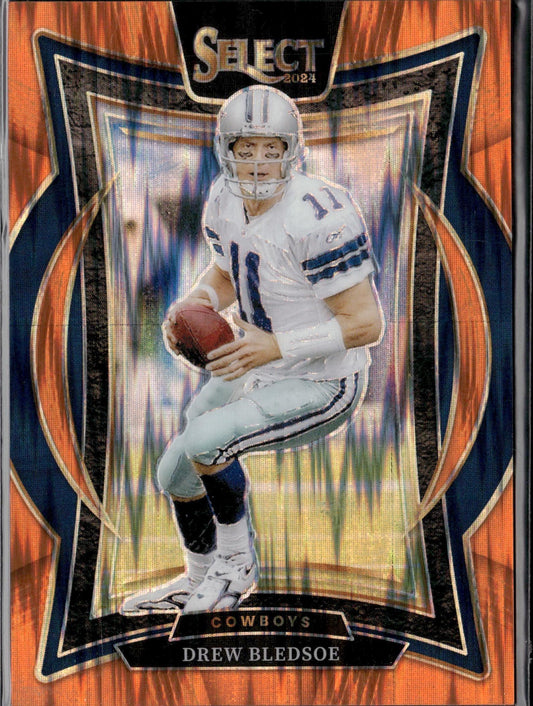 2024 Panini Select Drew Bledsoe Orange Prizm Shock #/499 #53