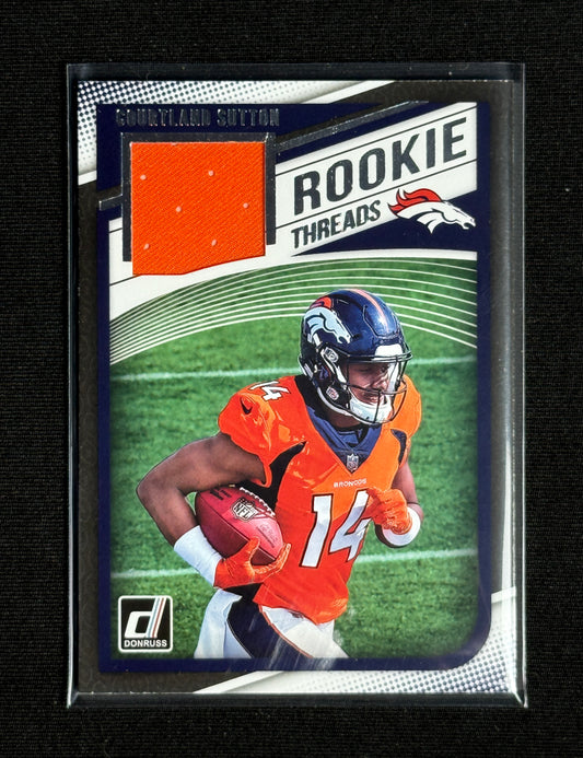 2018 Donruss Courtland Sutton Rookie Threads #12