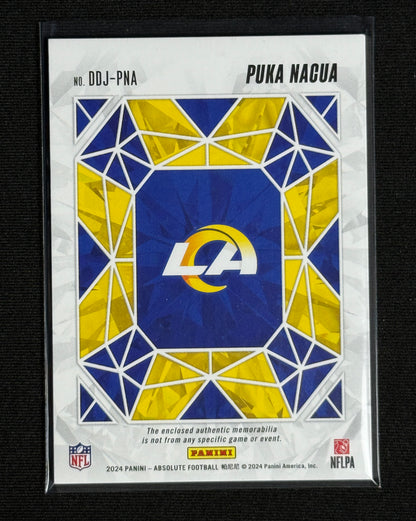 2024 Panini Absolute Puka Nacua Draft Diamonds Jersey #DDJ-PNA