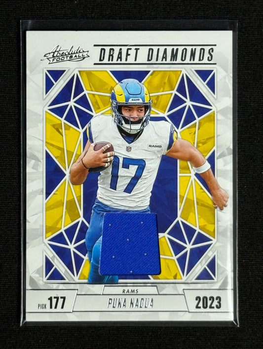 2024 Panini Absolute Puka Nacua Draft Diamonds Jersey #DDJ-PNA