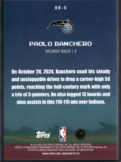 2025-26 Topps Paolo Banchero 8-Bit Ballers #8B-9