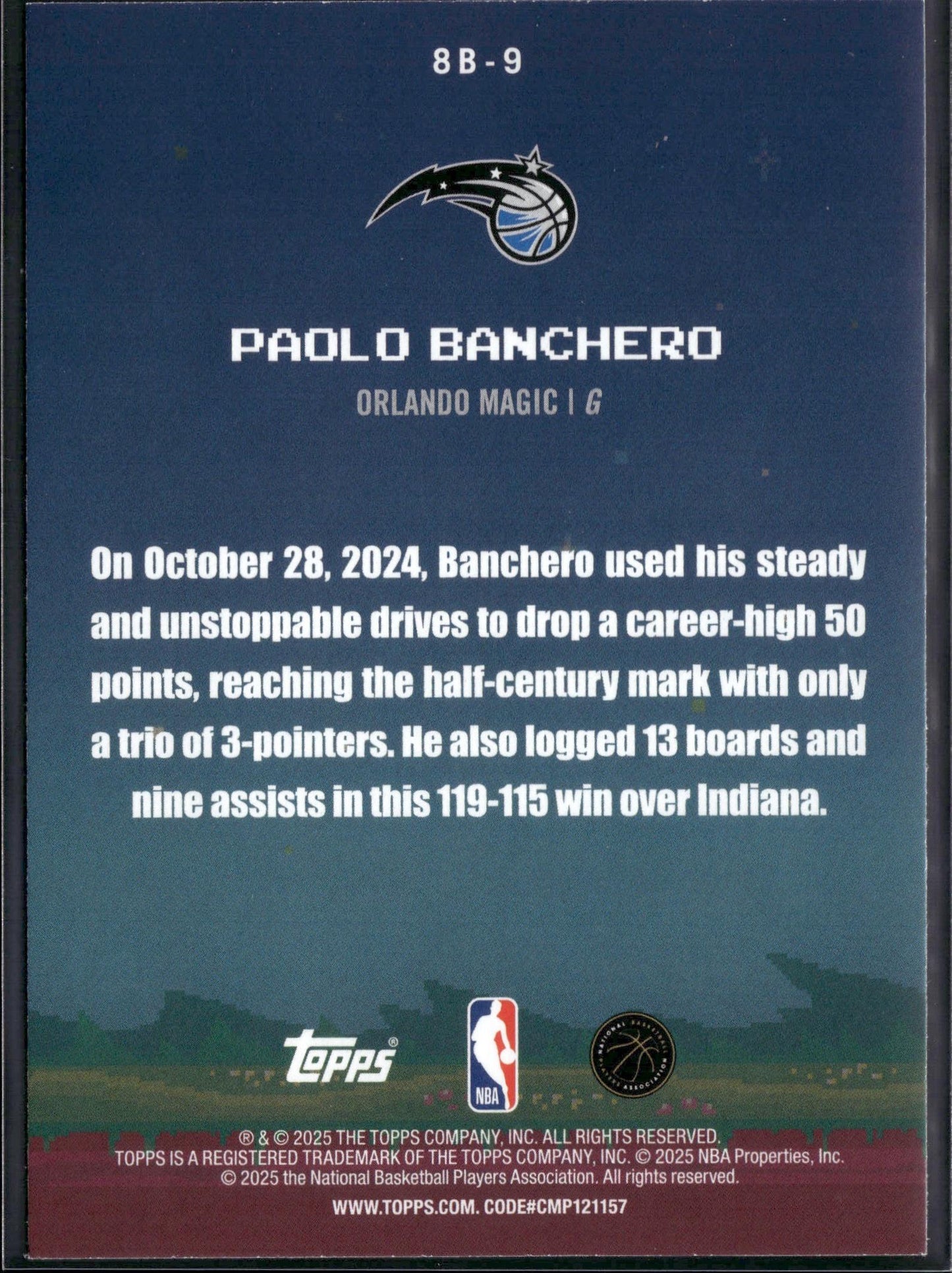 2025-26 Topps Paolo Banchero 8-Bit Ballers #8B-9