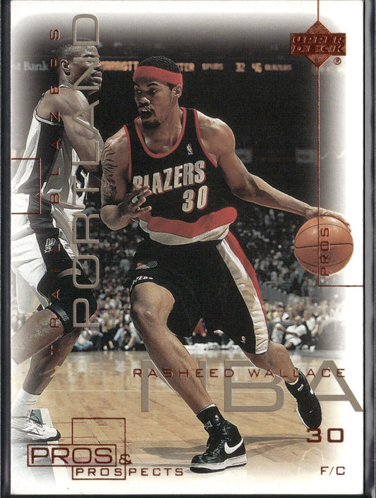 2000-01 Upper Deck Pros & Prospects Rasheed Wallace #67