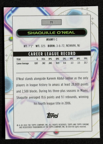 2023-24 Topps Chrome Cosmic Shaquille O'Neal #71