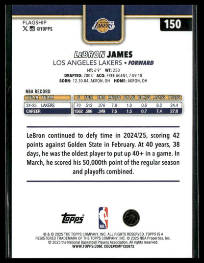 2025-26 Topps LeBron James #150