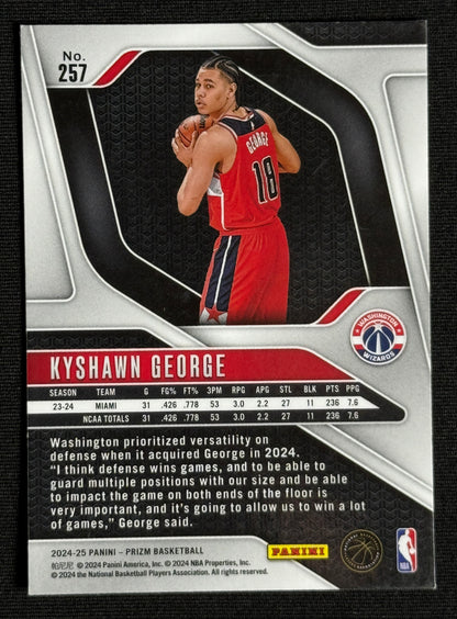2024-25 Panini Prizm Kyshawn George Rookie #257