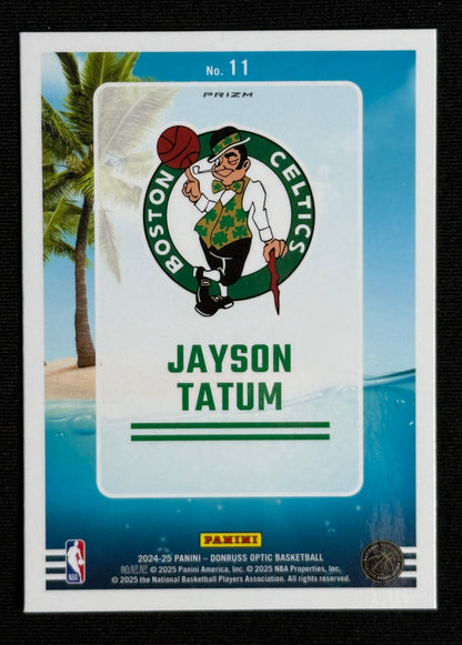 2024-25 Donruss Optic Jayson Tatum Splash! Purple #11