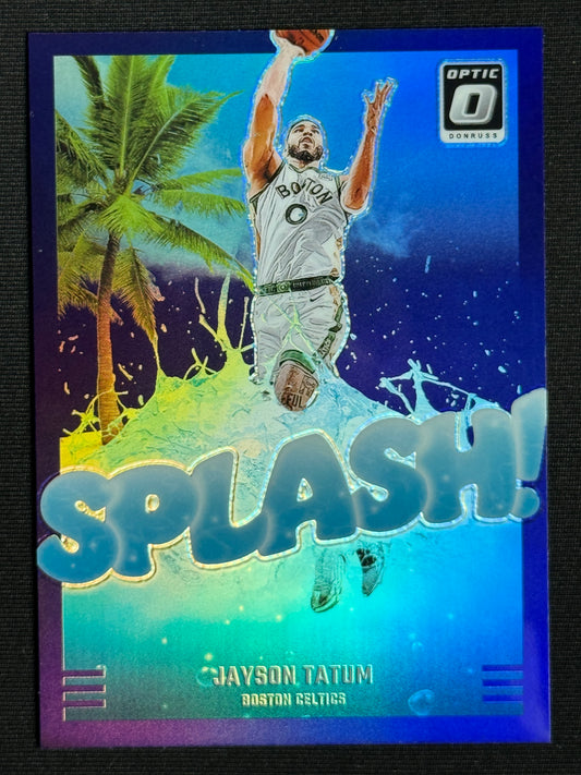 2024-25 Donruss Optic Jayson Tatum Splash! Purple #11