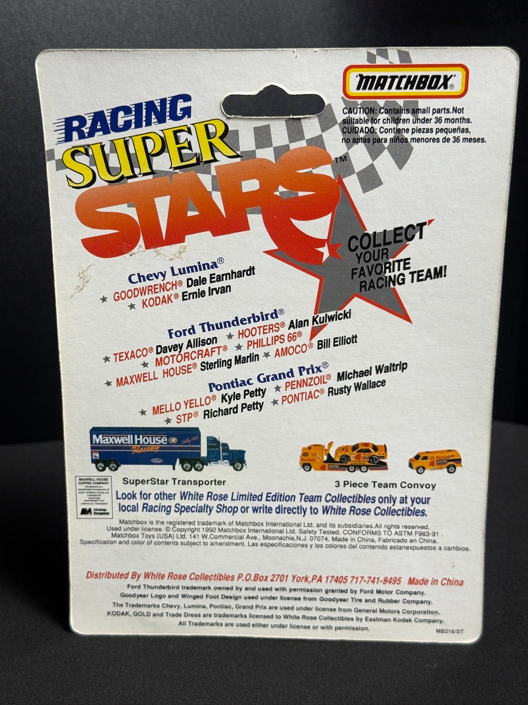 1992 White Rose Collectibles Racing Super stars matchbox