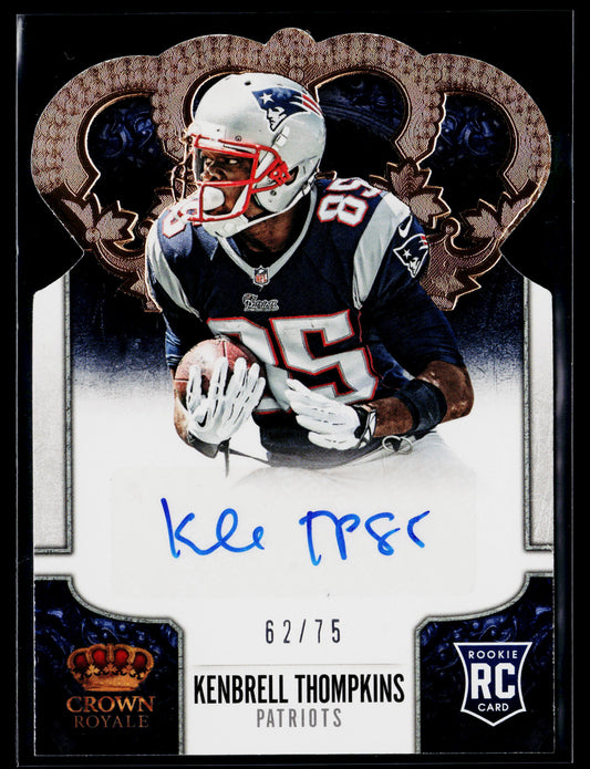 2013 Crown Royale Kenbrell Thompkins Rookie Signatures Bronze Auto #/75 #155