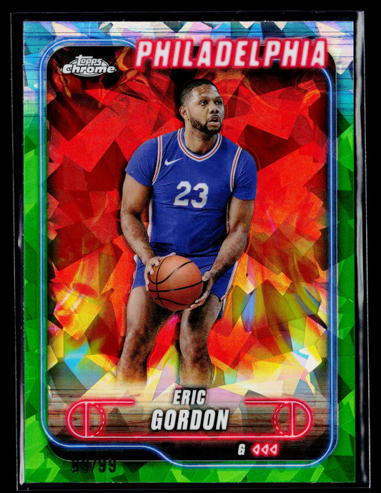 2024-25 Topps Chrome Green Geometric Refractor Eric Gordon #/99 #26