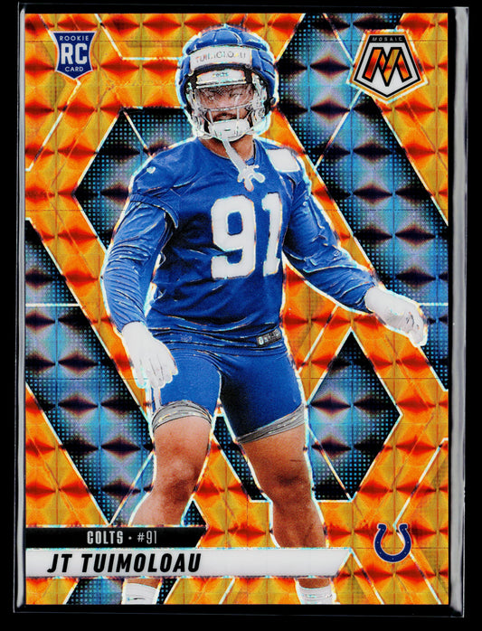 2025 Panini Mosaic JT Tuimoloau Rookie Mosaic Orange #/199 #387