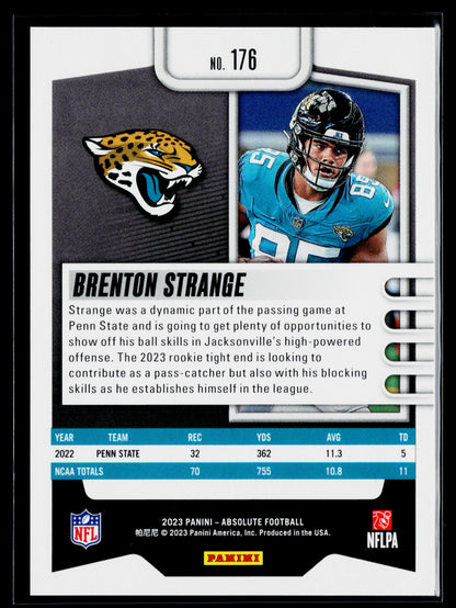 2023 Panini Absolute Brenton Strange Blue Diamonds #/199 #176