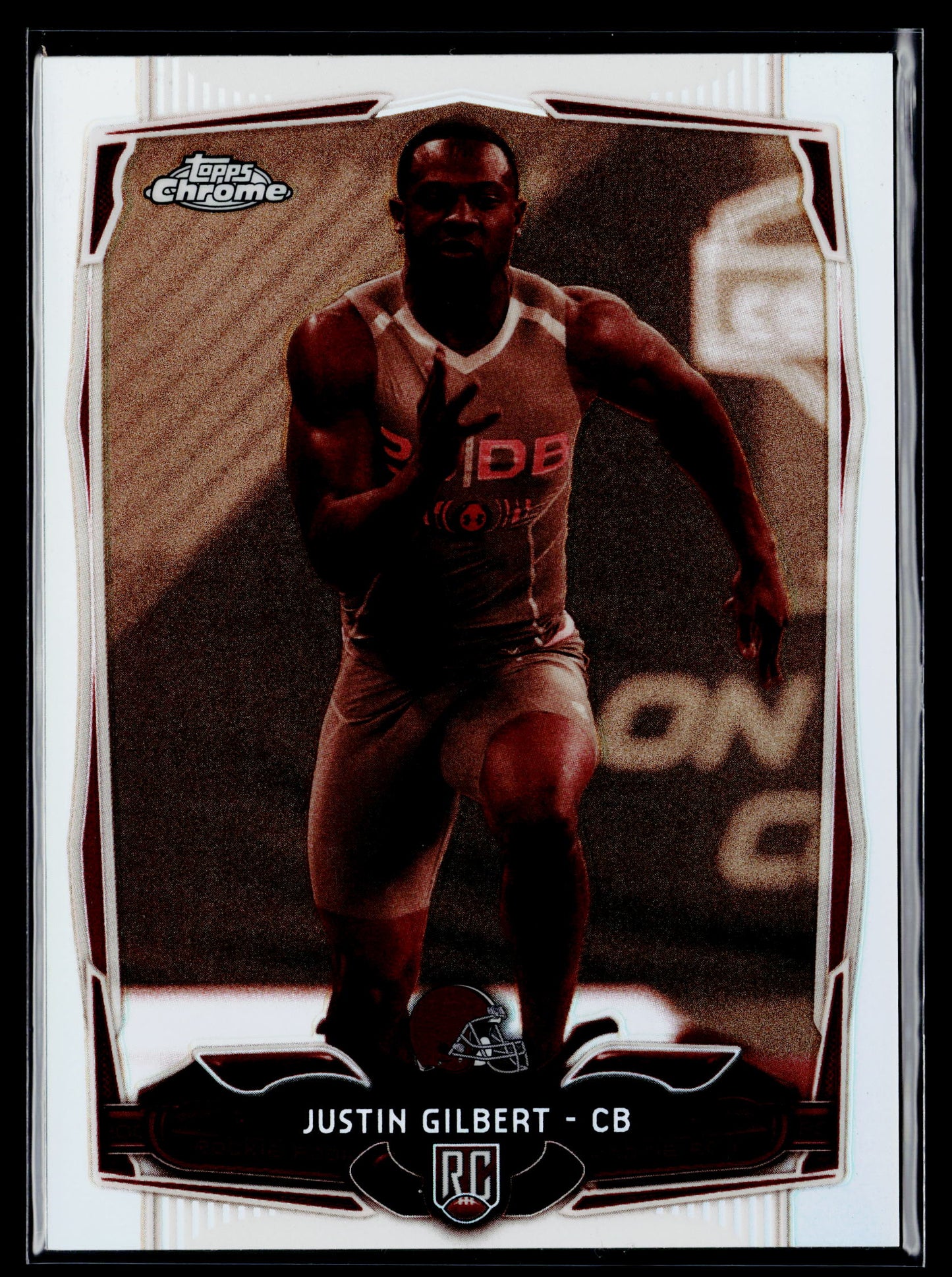 2014 Topps Chrome Justin Gilbert Rookie Sepia Refractors #/99 #152
