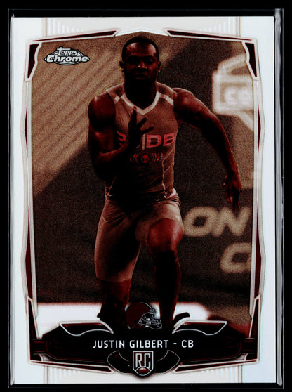 2014 Topps Chrome Justin Gilbert Rookie Sepia Refractors #/99 #152
