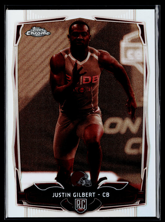 2014 Topps Chrome Justin Gilbert Rookie Sepia Refractors #/99 #152