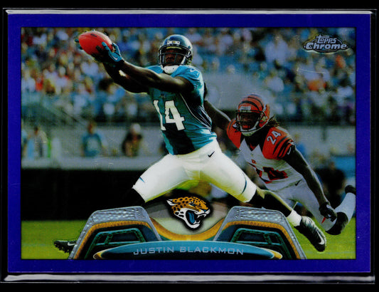 2013 Topps Chrome Justin Blackmon Purple Refractors #/499 #173