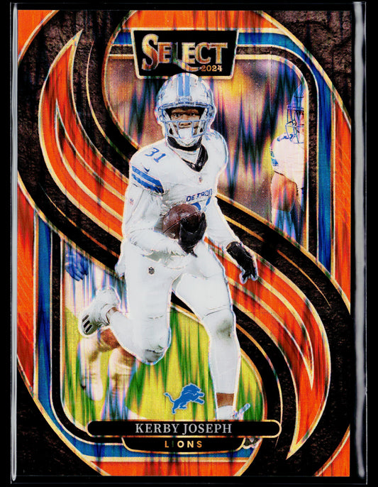 2024 Panini Select Kerby Joseph Orange Prizm Shock #/399 #177