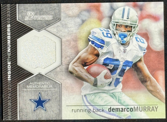 2012 Bowman DeMarco Murray Inside the Numbers Relics #ITNR-DM