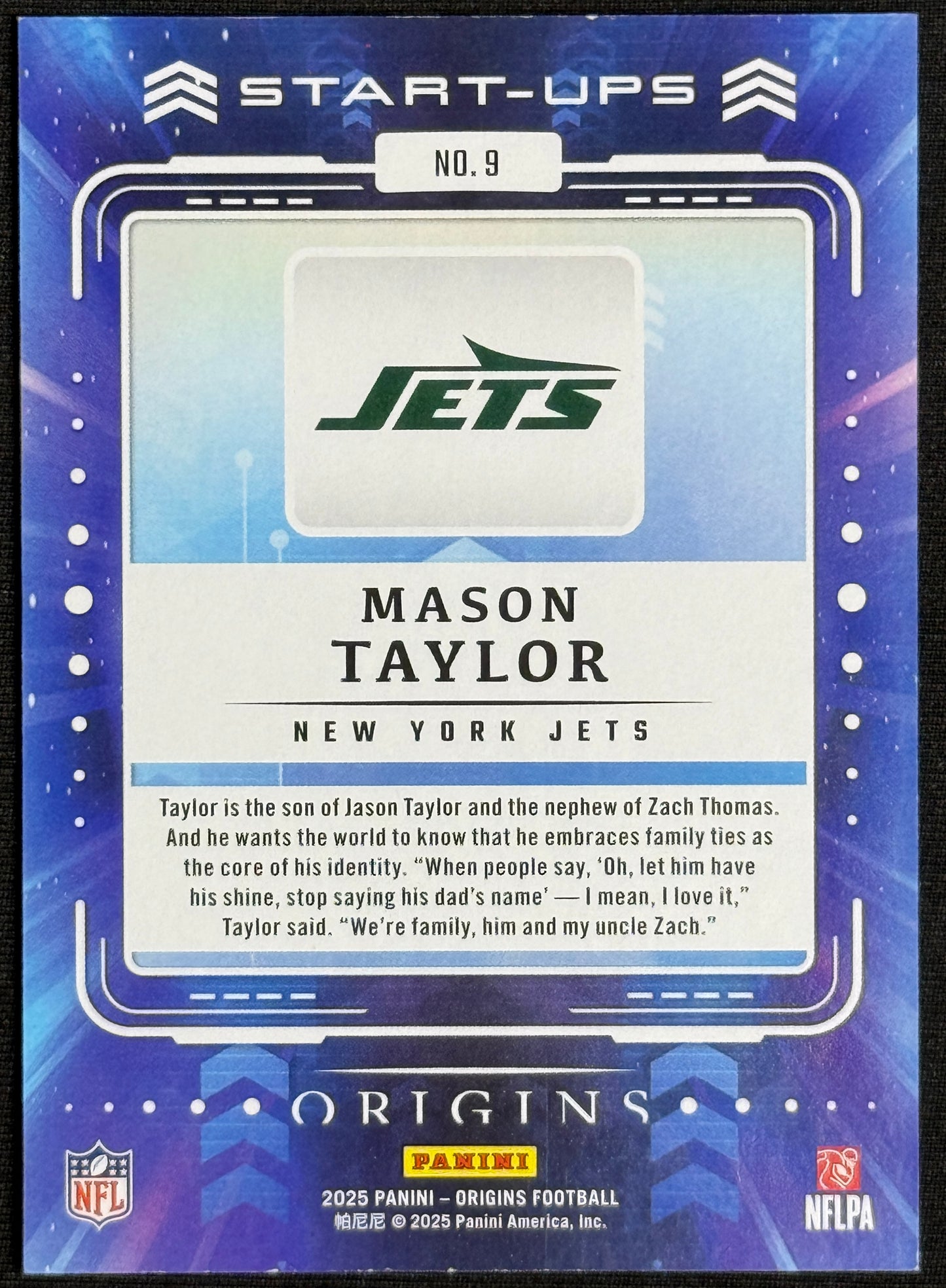 2025 Panini Origins Mason Taylor Start-Ups #9
