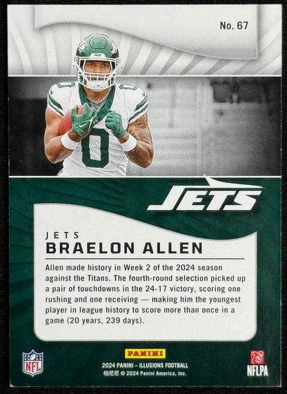 2024 Panini Illusions Braelon Allen Retail #67