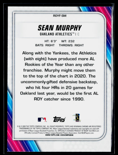 2020 Bowman Sean Murphy Chrome Rookie of the Year Favorites #ROYF-SM