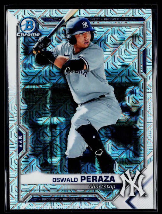 2021 Bowman Chrome Oswald Peraza Prospects Mojo Refractor #BCP-220