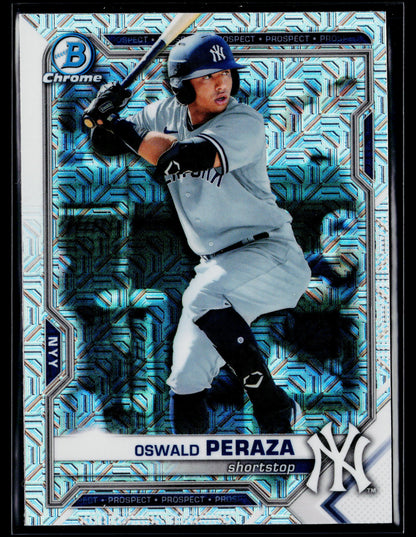 2021 Bowman Chrome Oswald Peraza Prospects Mojo Refractor #BCP-220