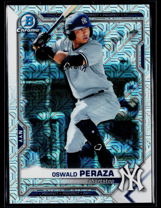 2021 Bowman Chrome Oswald Peraza Prospects Mojo Refractor #BCP-220