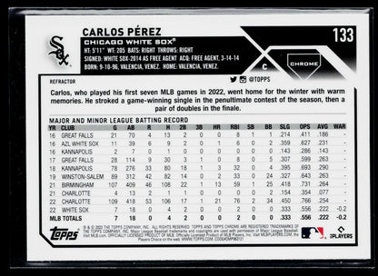 2023 Topps Chrome Carlos Pérez Refractors #133