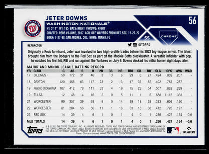 2023 Topps Chrome Jeter Downs Refractors #56