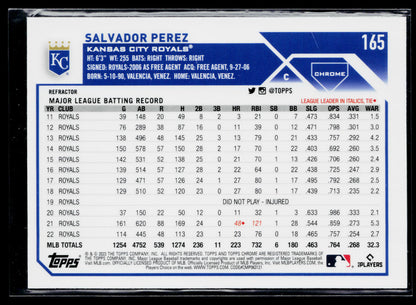 2023 Topps Chrome Salvador Perez Refractors #165