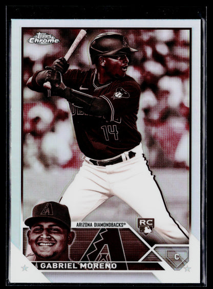 2023 Topps Chrome Gabriel Moreno Negative Refractors #189