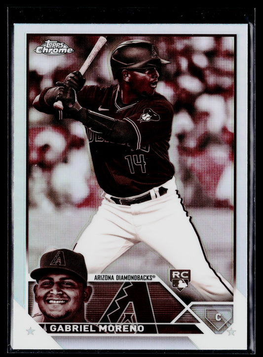 2023 Topps Chrome Gabriel Moreno Negative Refractors #189