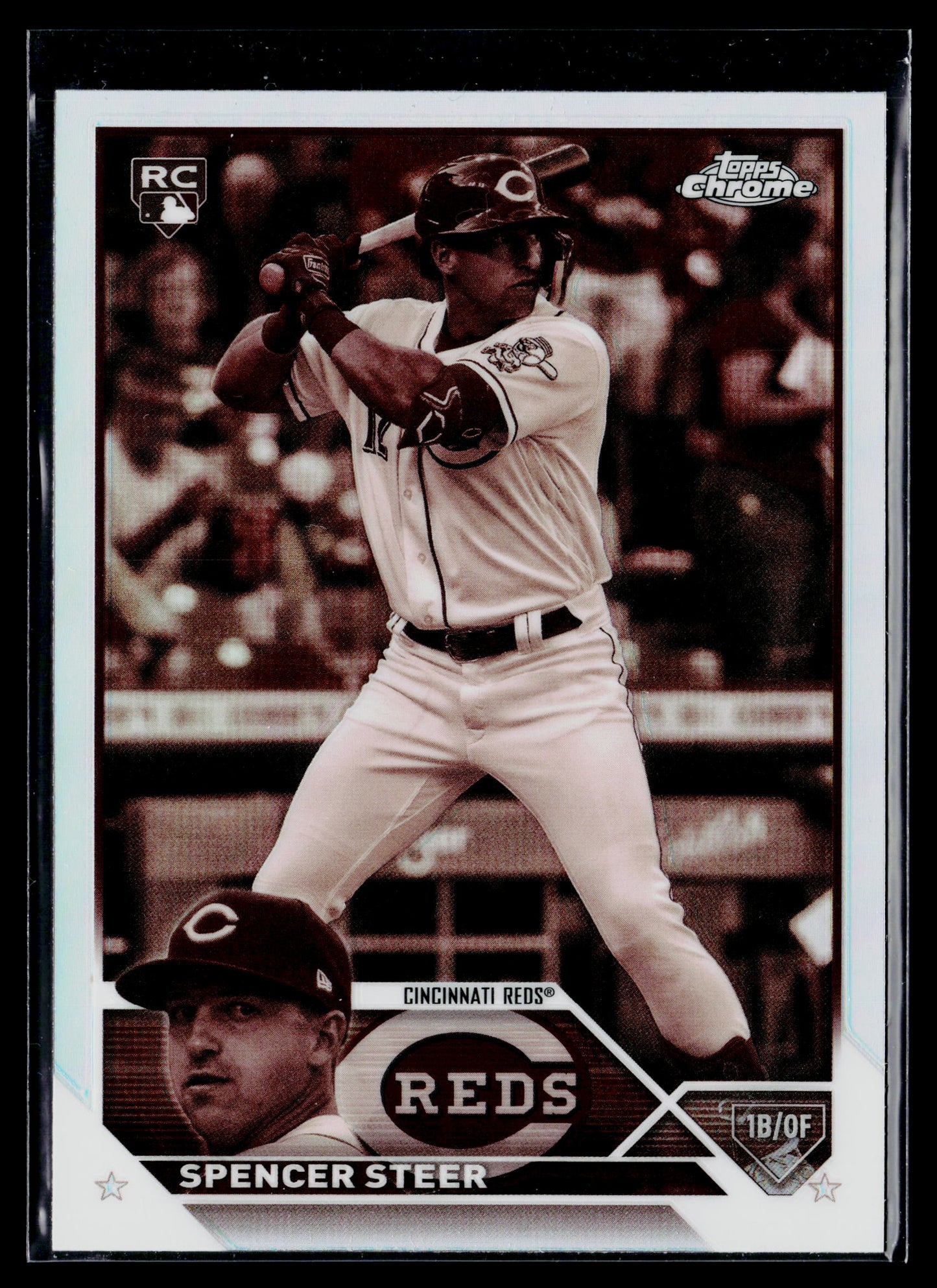 2023 Topps Chrome Spencer Steer Sepia Refractors #146
