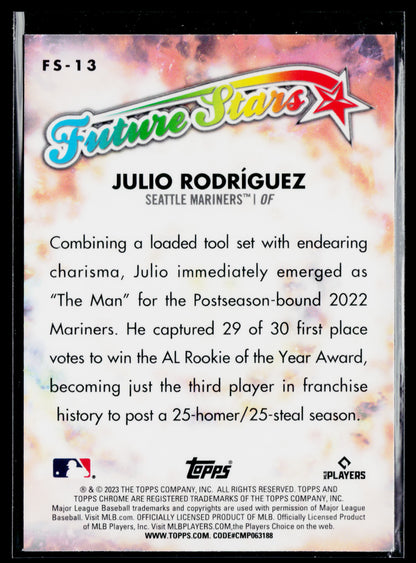 2023 Topps Chrome Julio Rodríguez Future Stars #FS-13