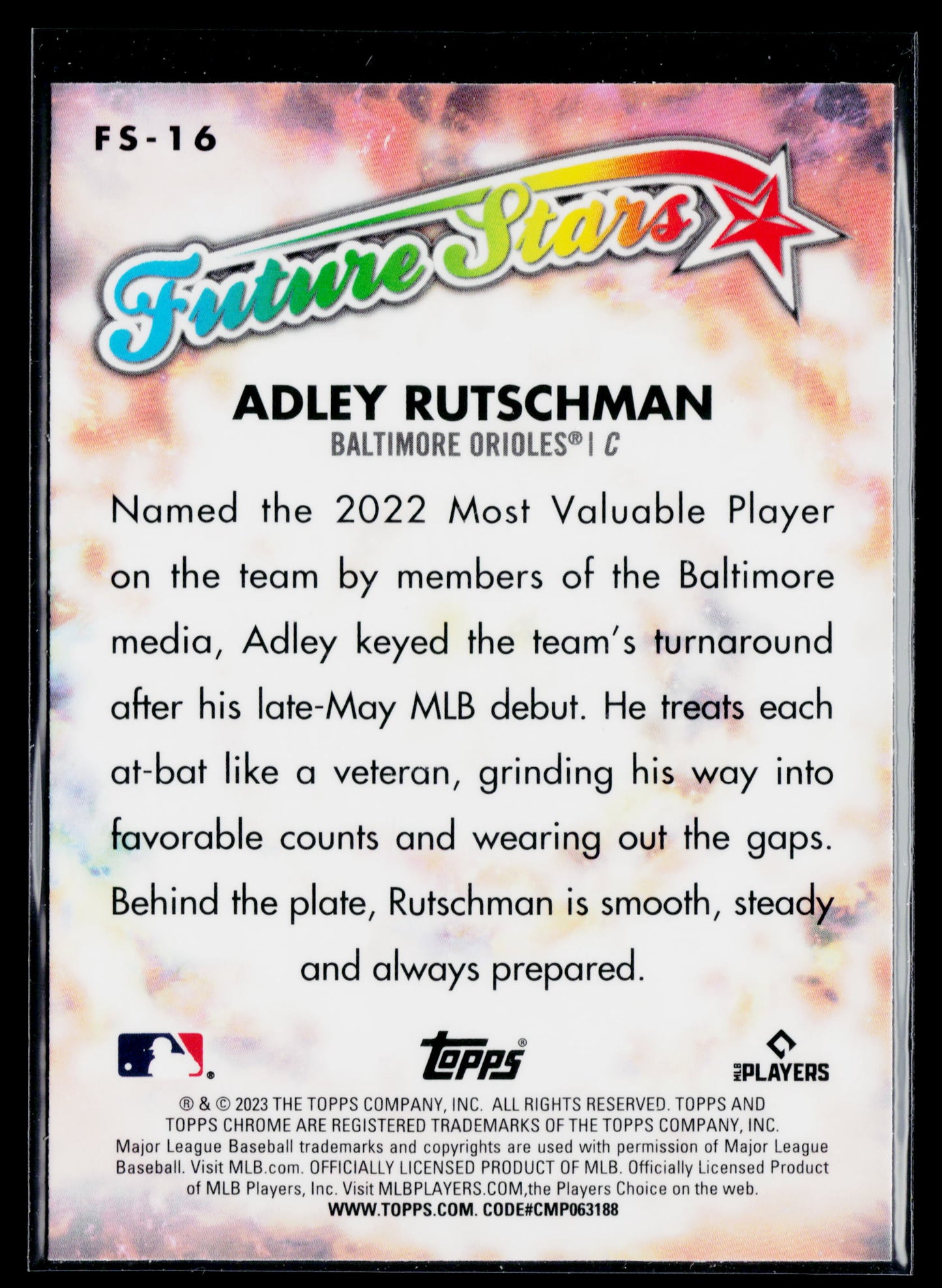 2023 Topps Chrome Adley Rutschman Future Stars #FS-16