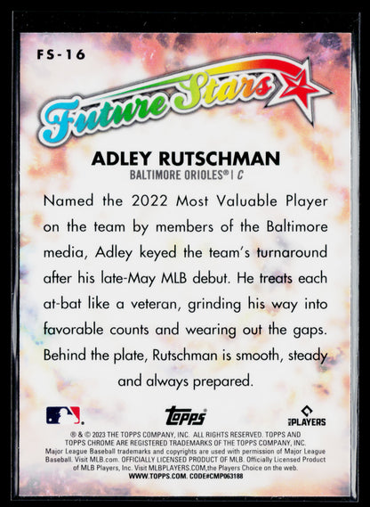 2023 Topps Chrome Adley Rutschman Future Stars #FS-16