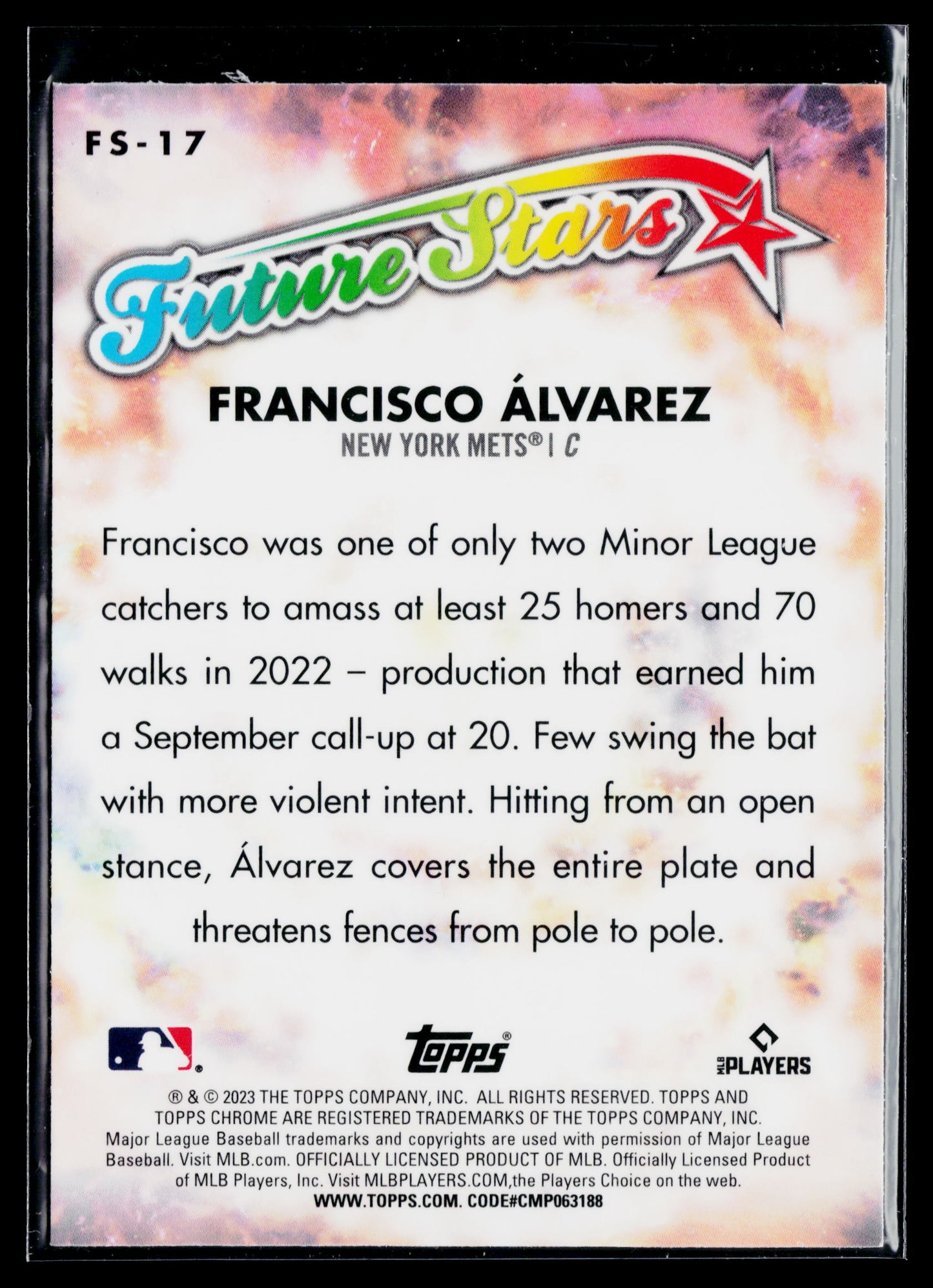 2023 Topps Chrome Francisco Álvarez Future Stars #FS-17