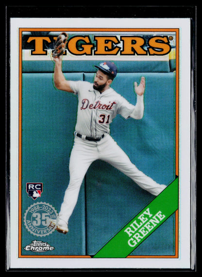 2023 Topps Chrome Riley Greene 1988 Topps Baseball 35th Anniversary #88BC-5