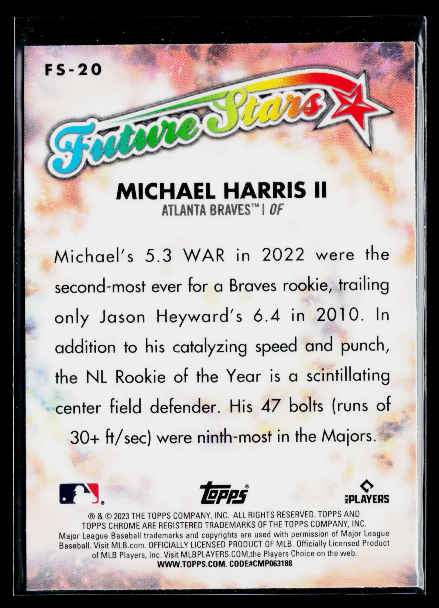 2023 Topps Chrome Michael Harris II Future Stars #FS-20