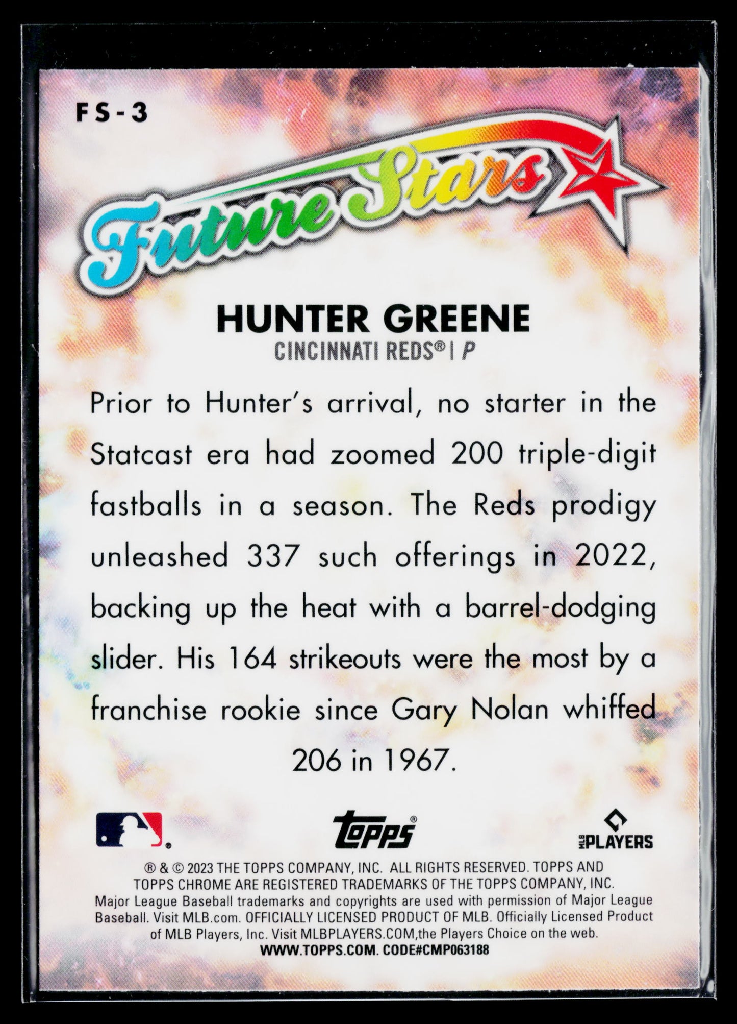 2023 Topps Chrome Hunter Greene Future Stars #FS-3