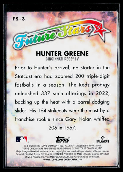 2023 Topps Chrome Hunter Greene Future Stars #FS-3