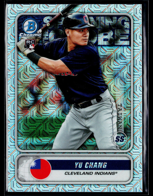 2020 Bowman Yu Chang Chrome Spanning the Globe Mojo Refractor #STG-YC