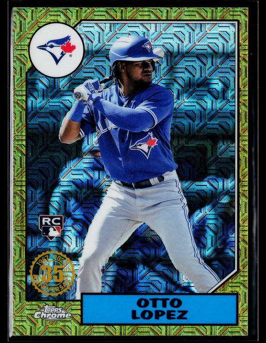 2022 Topps Chrome Otto Lopez 1987 35th Anniversary (Series Two) #T87C2-65