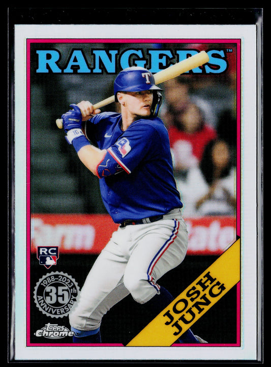 2023 Topps Chrome Josh Jung 1988 Topps Baseball 35th Anniversary #88BC-15
